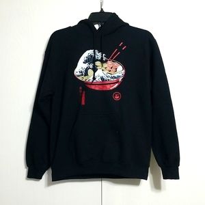 Threadless Black Hoodie with " The Great Wave Off Kanagawa" Image
